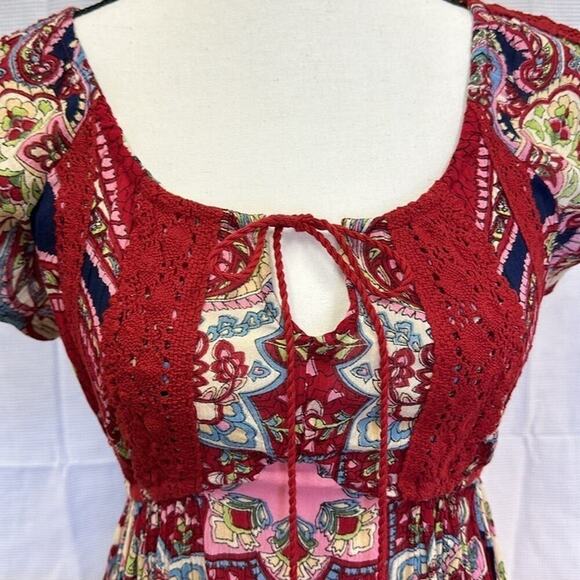 Vibrant Bila Patchwork & Floral Dress - Size Small - Picture 4 of 11